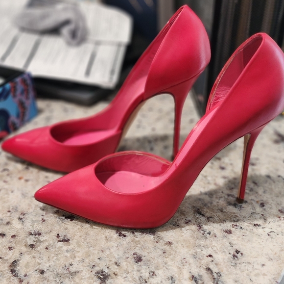 CASADEI pink classic heels new w/defect size 11 - Picture 6 of 7